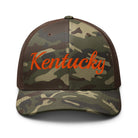 Kentucky Script Camo Trucker Hat - Bluegrass Elite Apparel LLC