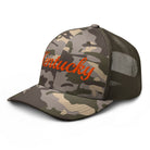 Kentucky Script Camo Trucker Hat - Bluegrass Elite Apparel LLC