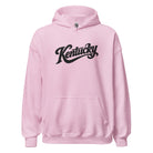 Kentucky Script Embroidered Hoodie | Black Stitch Bluegrass Pullover - Bluegrass Elite Apparel LLC