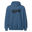 Kentucky Script Embroidered Hoodie | Black Stitch Bluegrass Pullover - Bluegrass Elite Apparel LLC