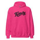 Kentucky Script Embroidered Hoodie | Black Stitch Bluegrass Pullover - Bluegrass Elite Apparel LLC
