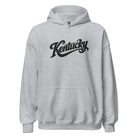 Kentucky Script Embroidered Hoodie | Black Stitch Bluegrass Pullover - Bluegrass Elite Apparel LLC