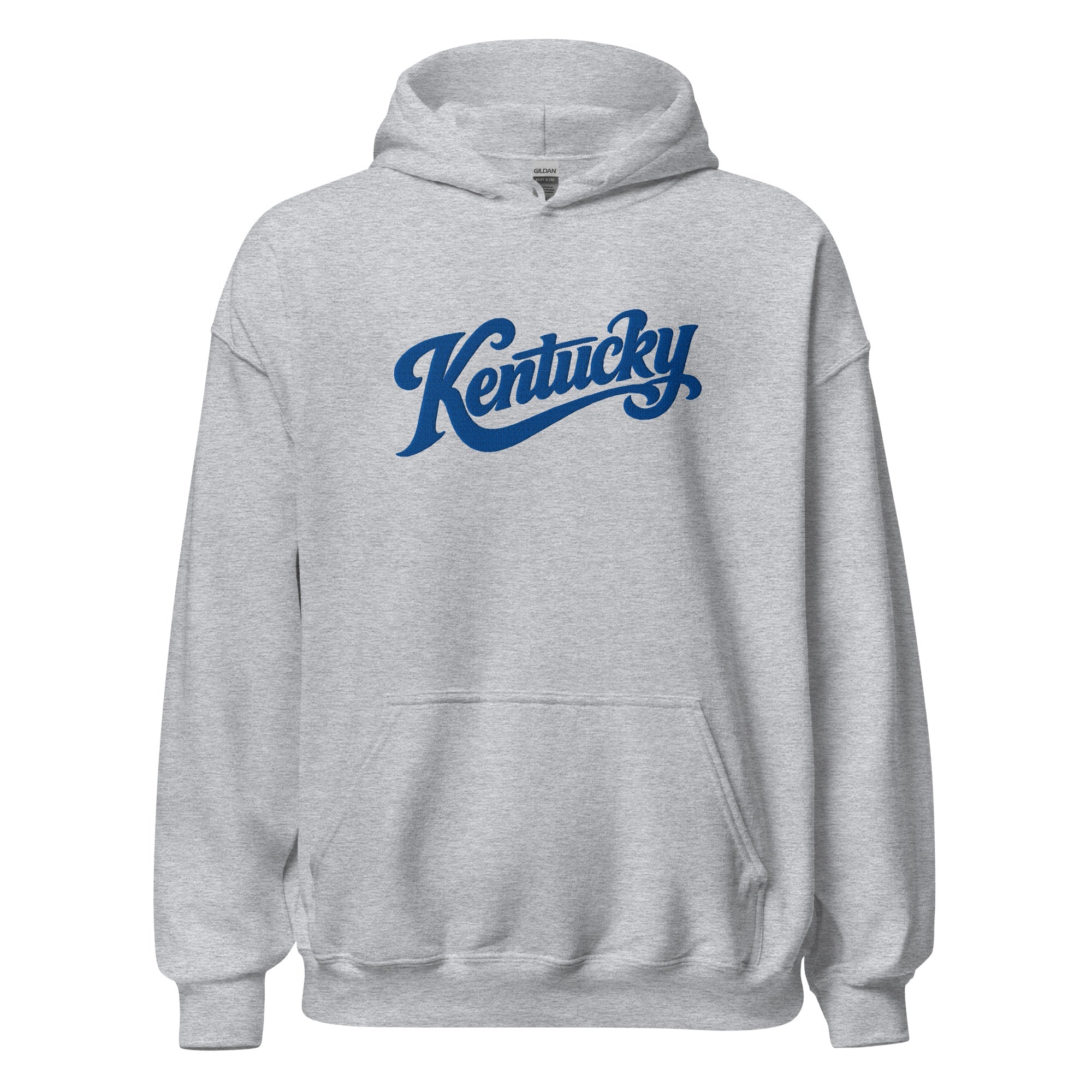 Kentucky Script Embroidered Hoodie | Bluegrass Heritage Pullover - Bluegrass Elite Apparel LLC