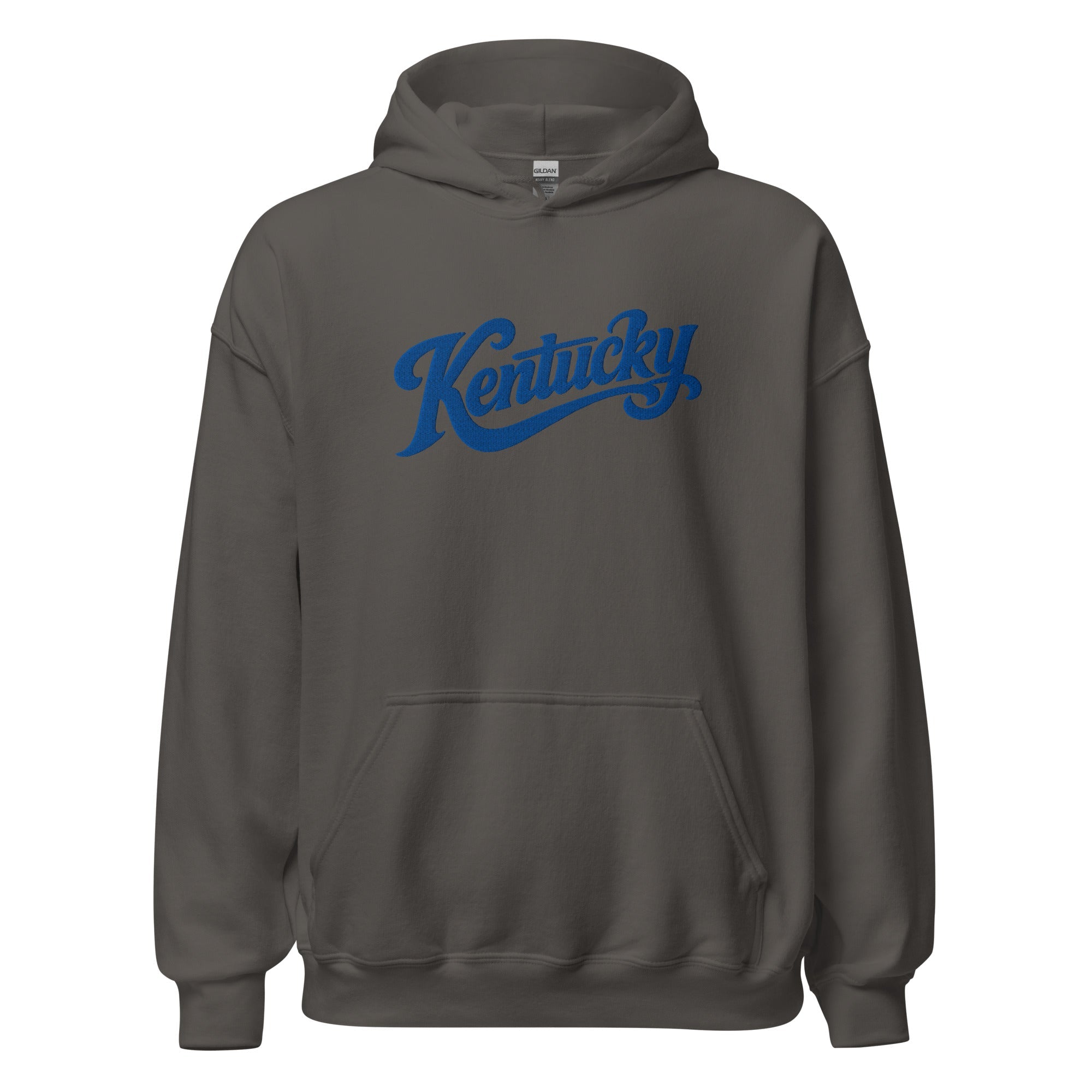 Kentucky Script Embroidered Hoodie | Bluegrass Heritage Pullover - Bluegrass Elite Apparel LLC