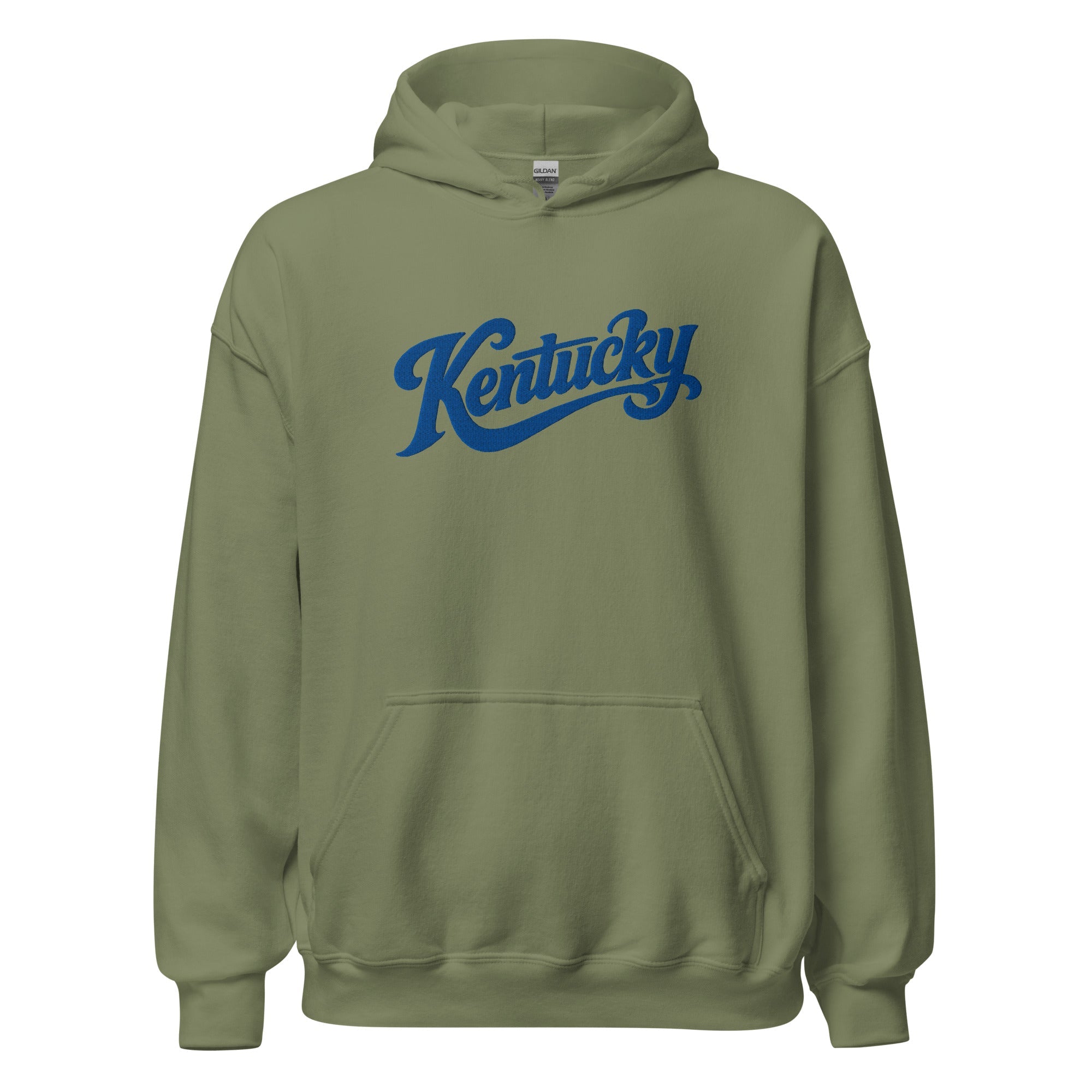 Kentucky Script Embroidered Hoodie | Bluegrass Heritage Pullover - Bluegrass Elite Apparel LLC