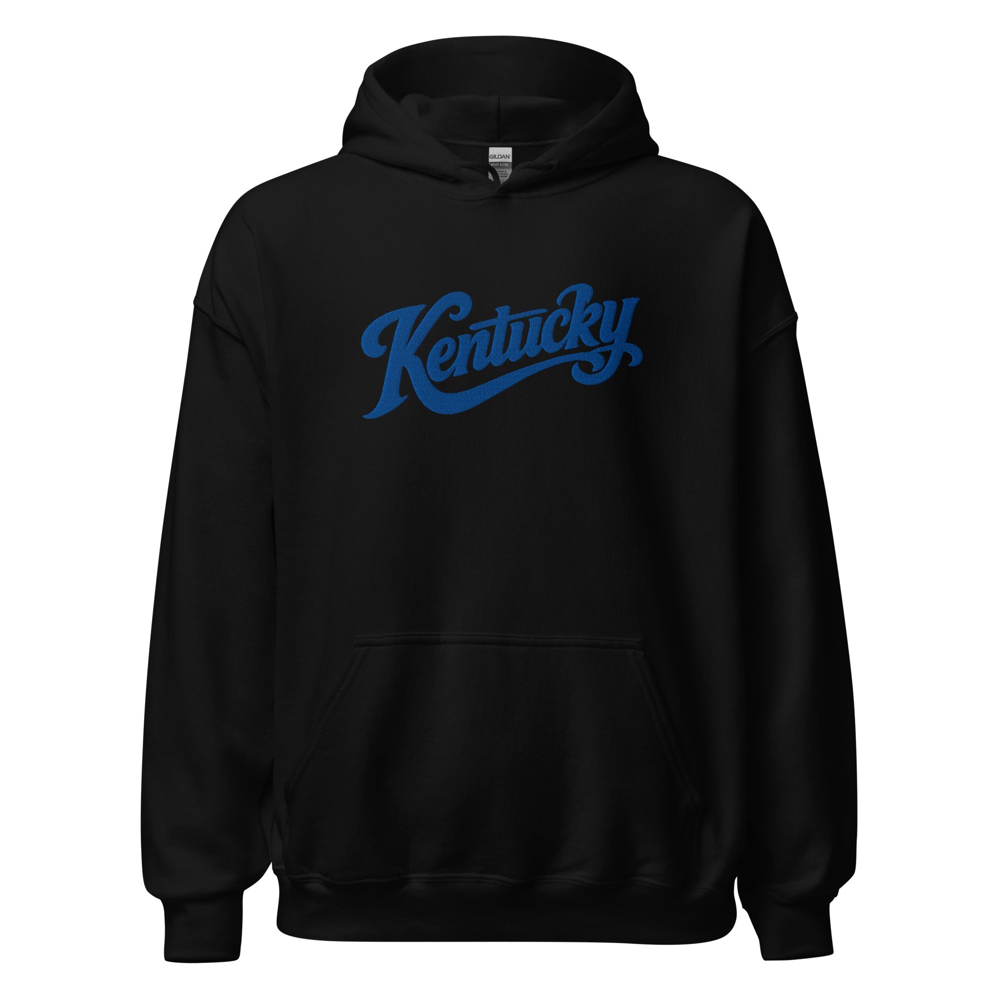 Kentucky Script Embroidered Hoodie | Bluegrass Heritage Pullover - Bluegrass Elite Apparel LLC