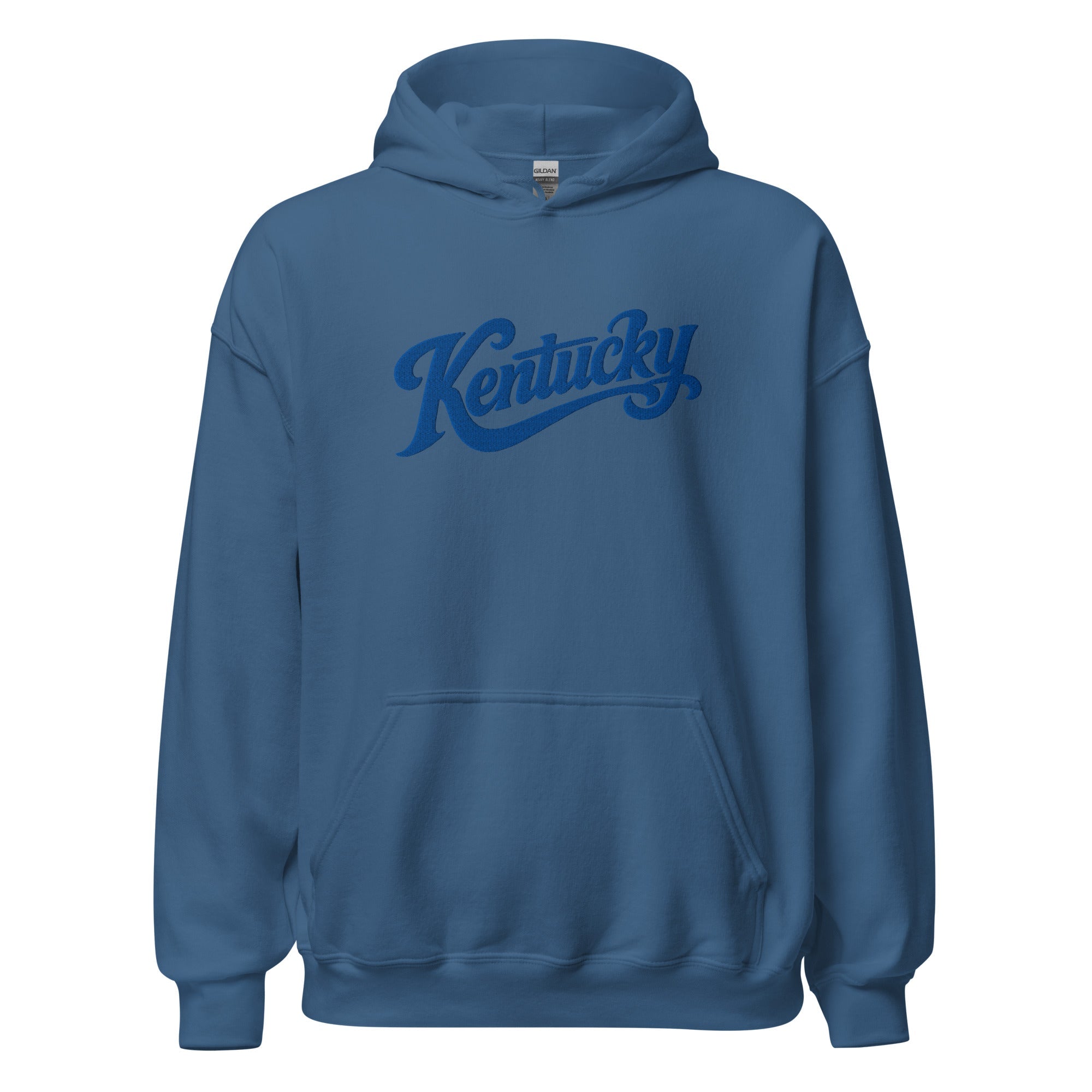 Kentucky Script Embroidered Hoodie | Bluegrass Heritage Pullover - Bluegrass Elite Apparel LLC