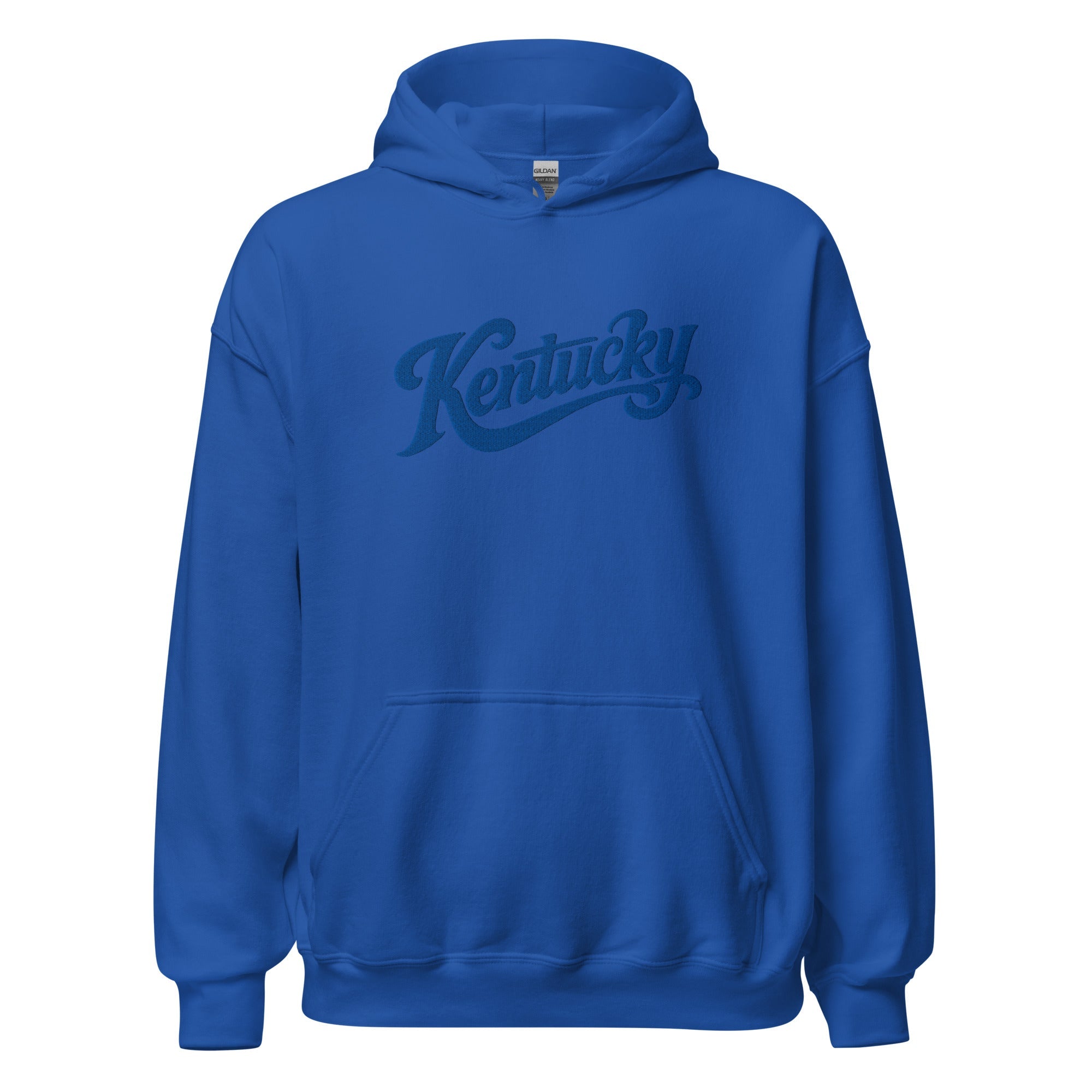Kentucky Script Embroidered Hoodie | Bluegrass Heritage Pullover - Bluegrass Elite Apparel LLC