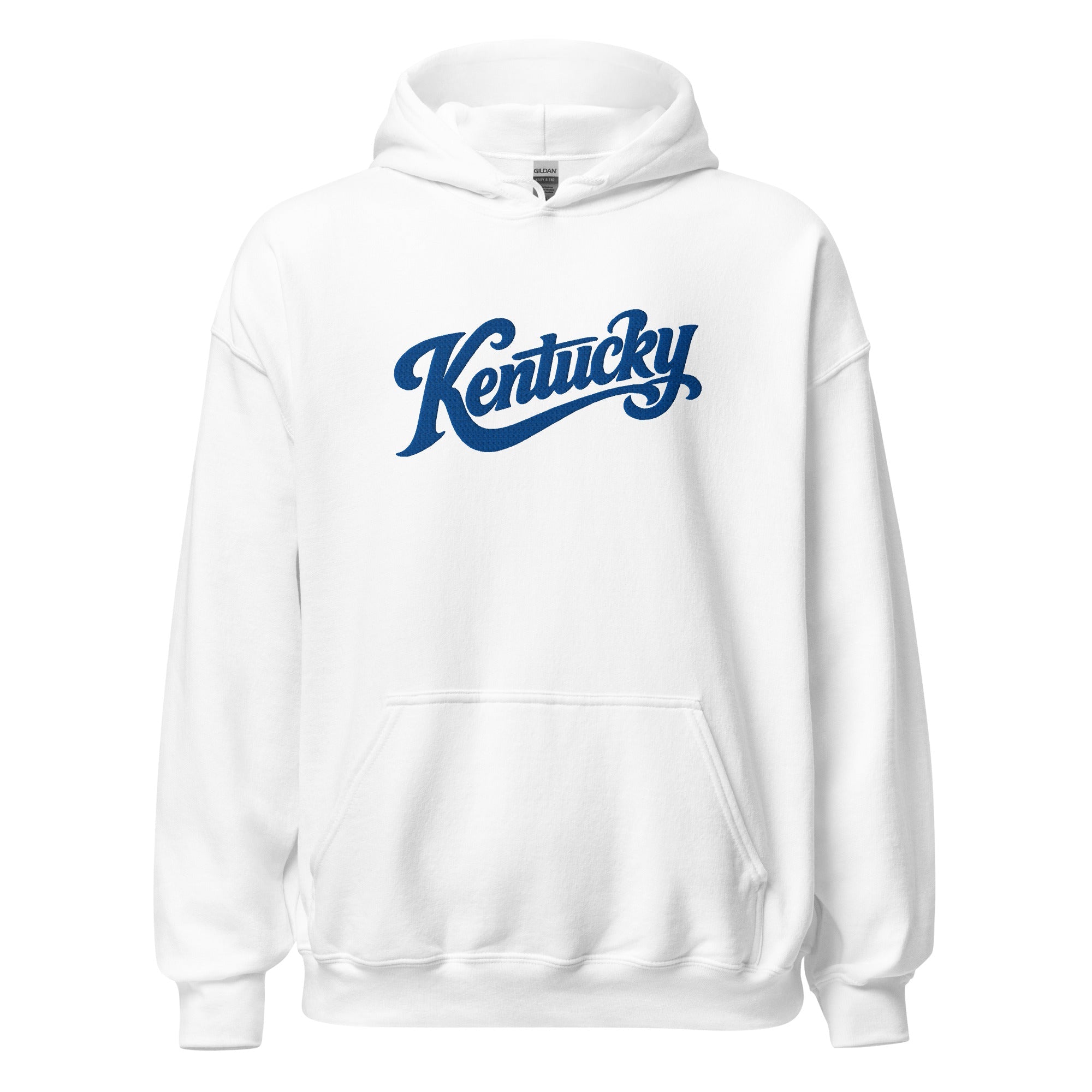 Kentucky Script Embroidered Hoodie | Bluegrass Heritage Pullover - Bluegrass Elite Apparel LLC