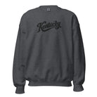 Kentucky Script Embroidered Sweatshirt | Black Stitch Bluegrass Crewneck - Bluegrass Elite Apparel LLC
