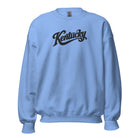 Kentucky Script Embroidered Sweatshirt | Black Stitch Bluegrass Crewneck - Bluegrass Elite Apparel LLC