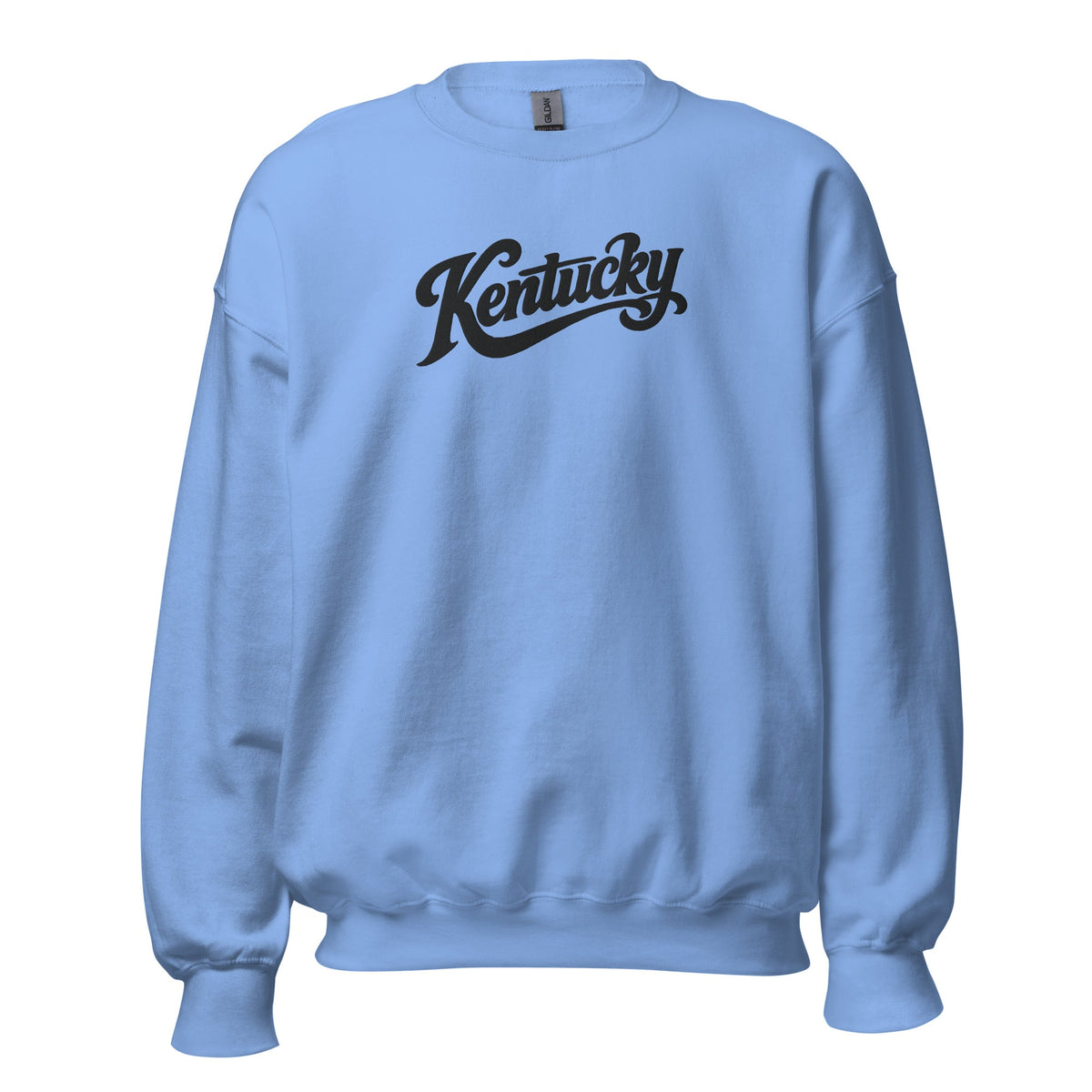Kentucky Script Embroidered Sweatshirt | Black Stitch Bluegrass Crewneck - Bluegrass Elite Apparel LLC
