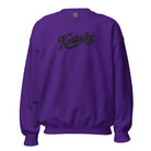 Kentucky Script Embroidered Sweatshirt | Black Stitch Bluegrass Crewneck - Bluegrass Elite Apparel LLC