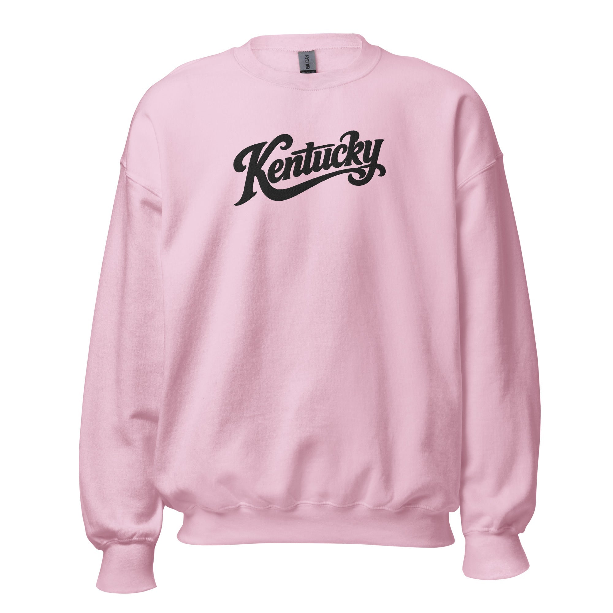 Kentucky Script Embroidered Sweatshirt | Black Stitch Bluegrass Crewneck - Bluegrass Elite Apparel LLC