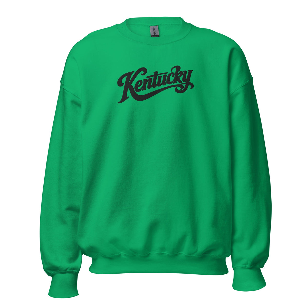 Kentucky Script Embroidered Sweatshirt | Black Stitch Bluegrass Crewneck - Bluegrass Elite Apparel LLC