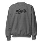 Kentucky Script Embroidered Sweatshirt | Black Stitch Bluegrass Crewneck - Bluegrass Elite Apparel LLC