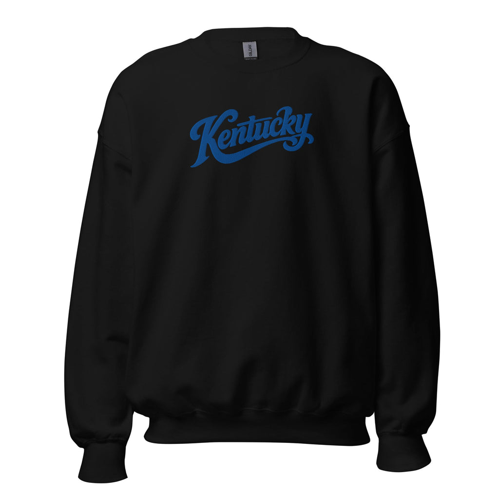 Kentucky Script Embroidered Sweatshirt | Bluegrass Heritage Crewneck - Bluegrass Elite Apparel LLC