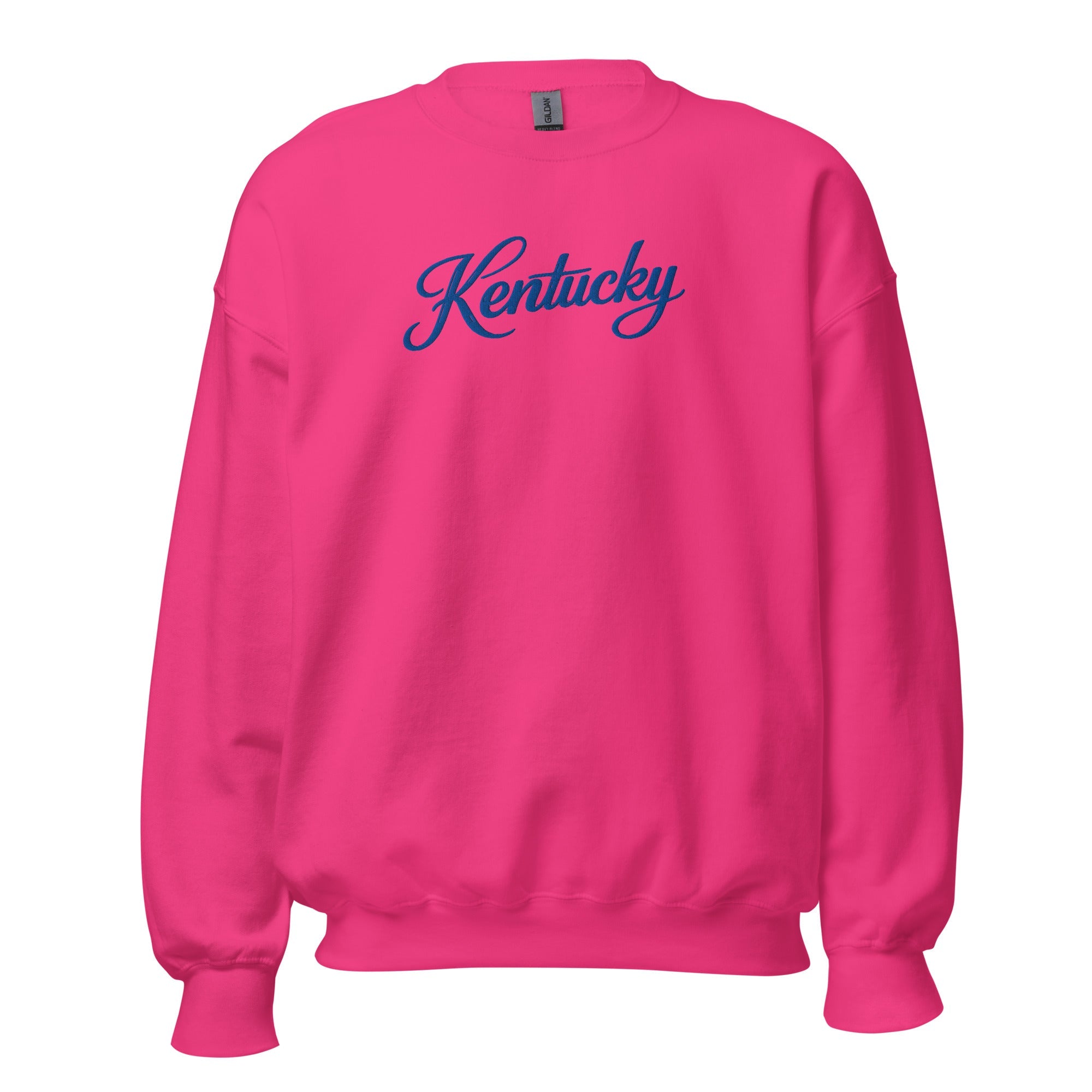 Kentucky Script Embroidered Sweatshirt | Heritage Thin Line Crewneck - Bluegrass Elite Apparel LLC
