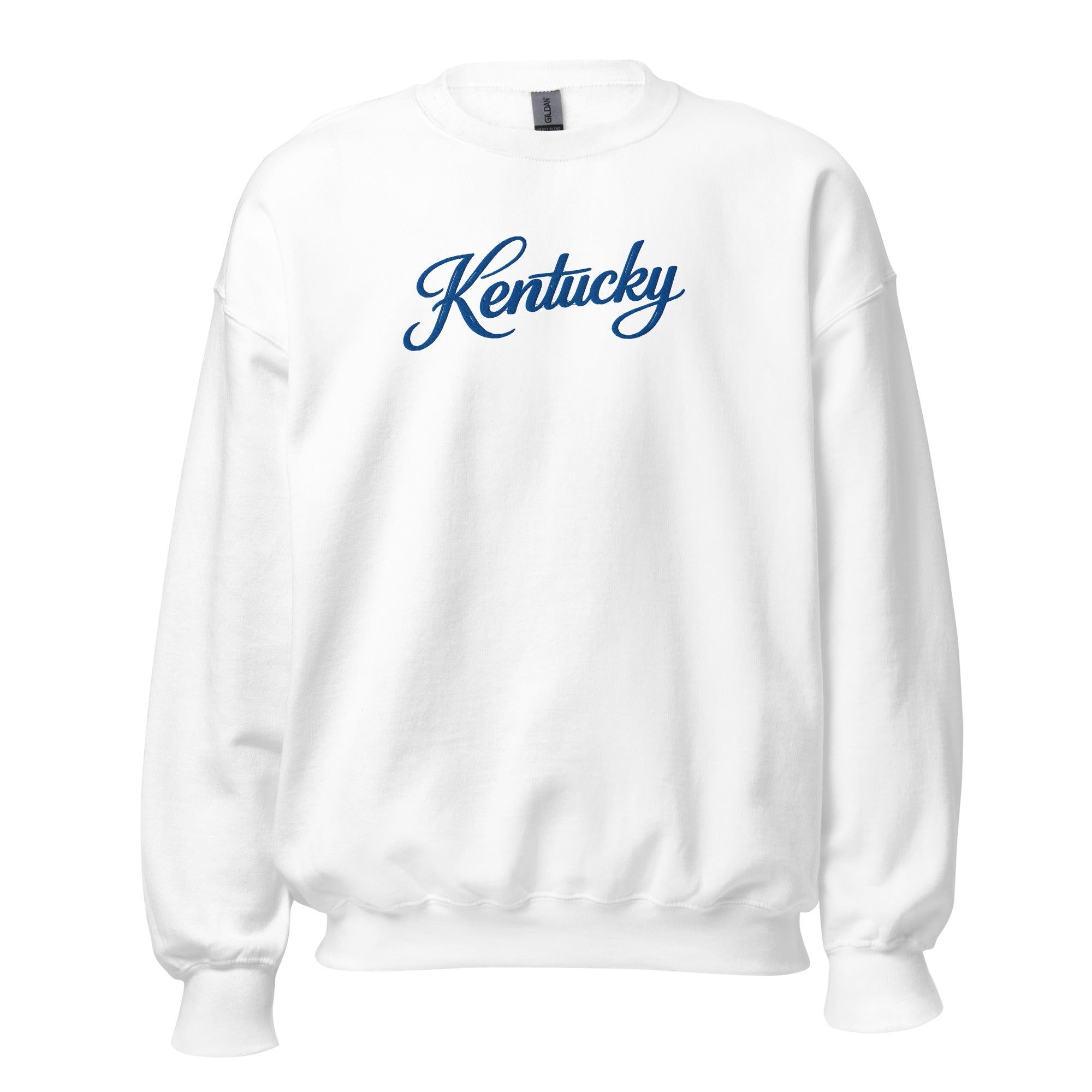 Kentucky Script Embroidered Sweatshirt | Heritage Thin Line Crewneck - Bluegrass Elite Apparel LLC