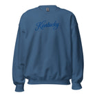 Kentucky Script Embroidered Sweatshirt | Heritage Thin Line Crewneck - Bluegrass Elite Apparel LLC