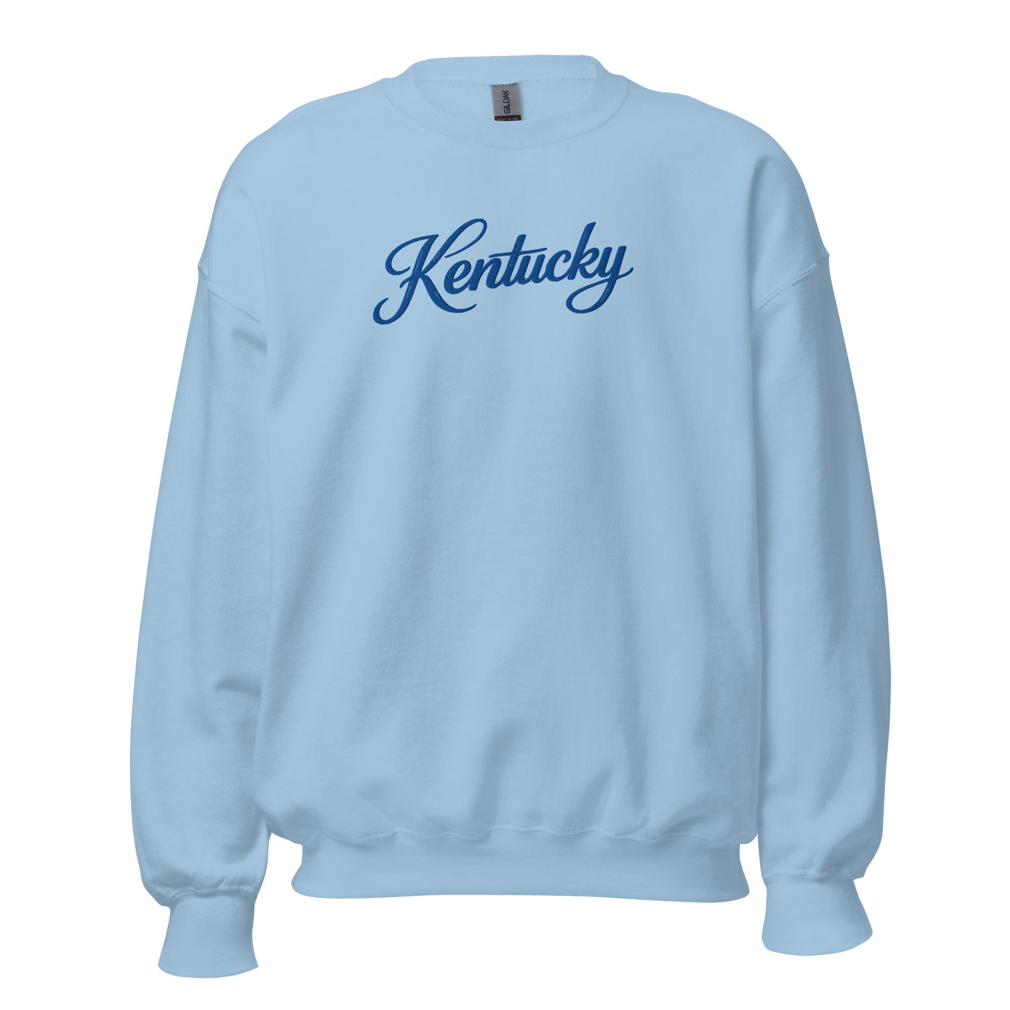 Kentucky Script Embroidered Sweatshirt | Heritage Thin Line Crewneck - Bluegrass Elite Apparel LLC
