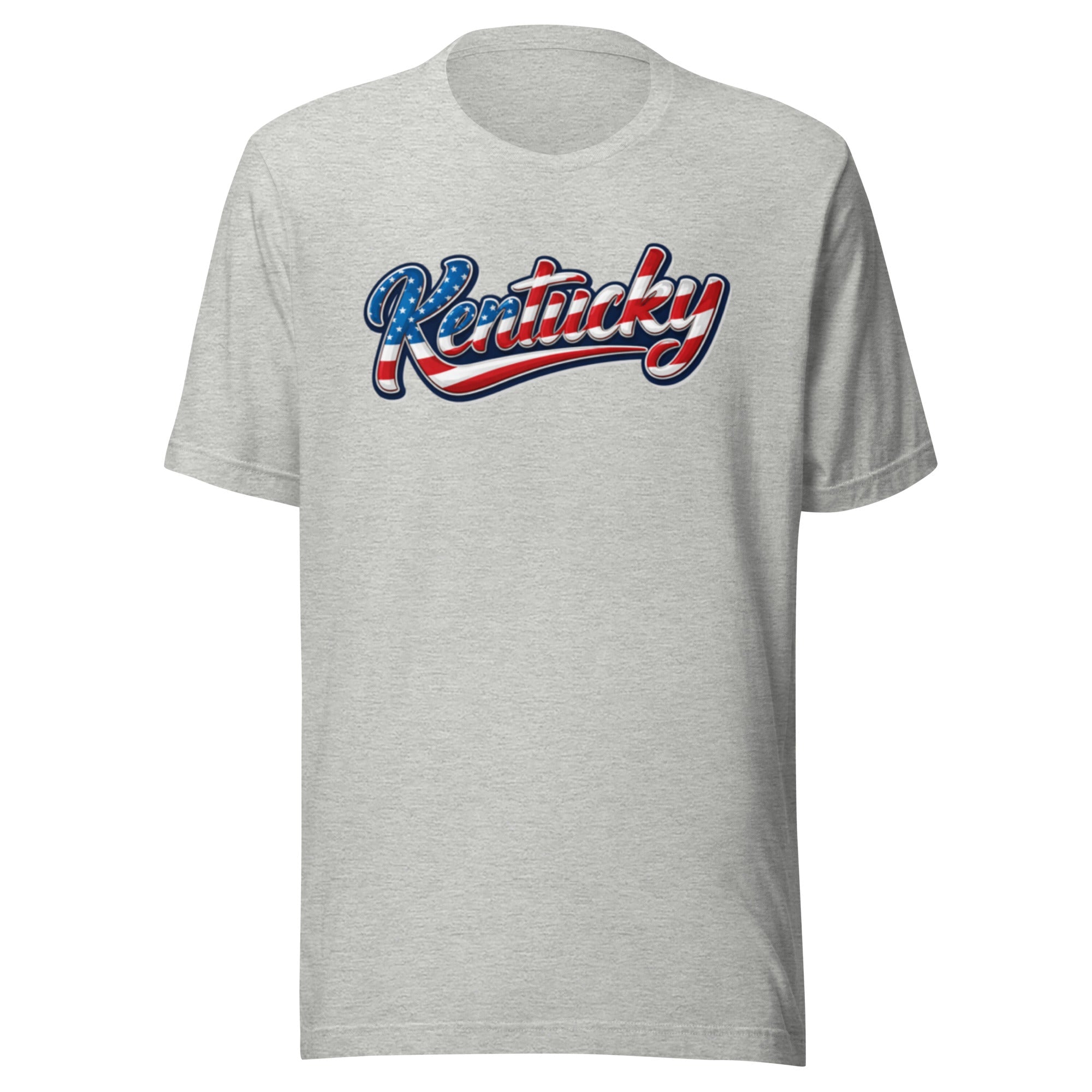 Kentucky Script Flag Fill Tee | Patriotic Athletic Design | Classic - Bluegrass Elite Apparel LLC