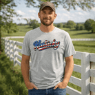 Kentucky Script Flag Fill Tee | Patriotic Athletic Design | Classic - Bluegrass Elite Apparel LLC