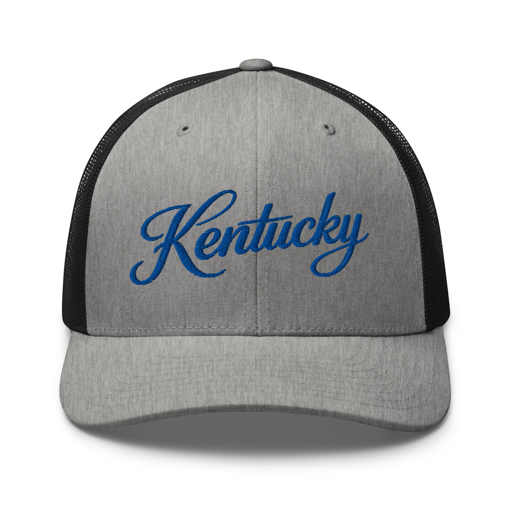 Kentucky Script Heritage Trucker Cap | Thin Line Front Design - Bluegrass Elite Apparel LLC