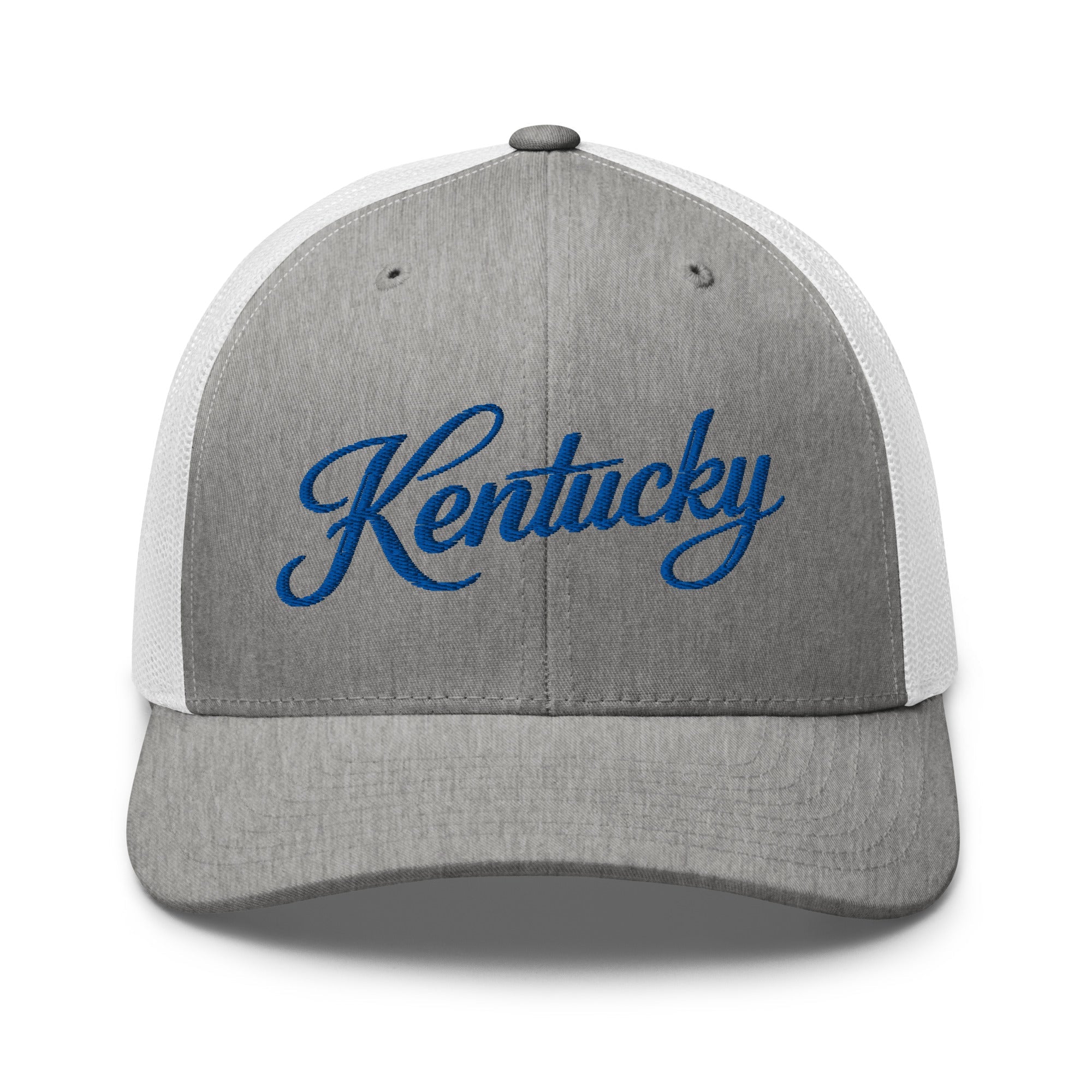 Kentucky Script Heritage Trucker Cap | Thin Line Front Design - Bluegrass Elite Apparel LLC