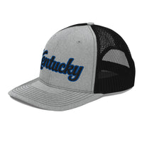 Kentucky Script Heritage Trucker Hat - Bluegrass Elite Apparel LLC