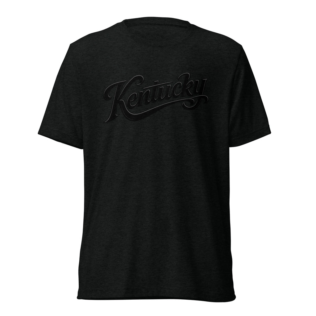Kentucky Script T-Shirt | Black Text Design | Elite Tri - Blend - Bluegrass Elite Apparel LLC