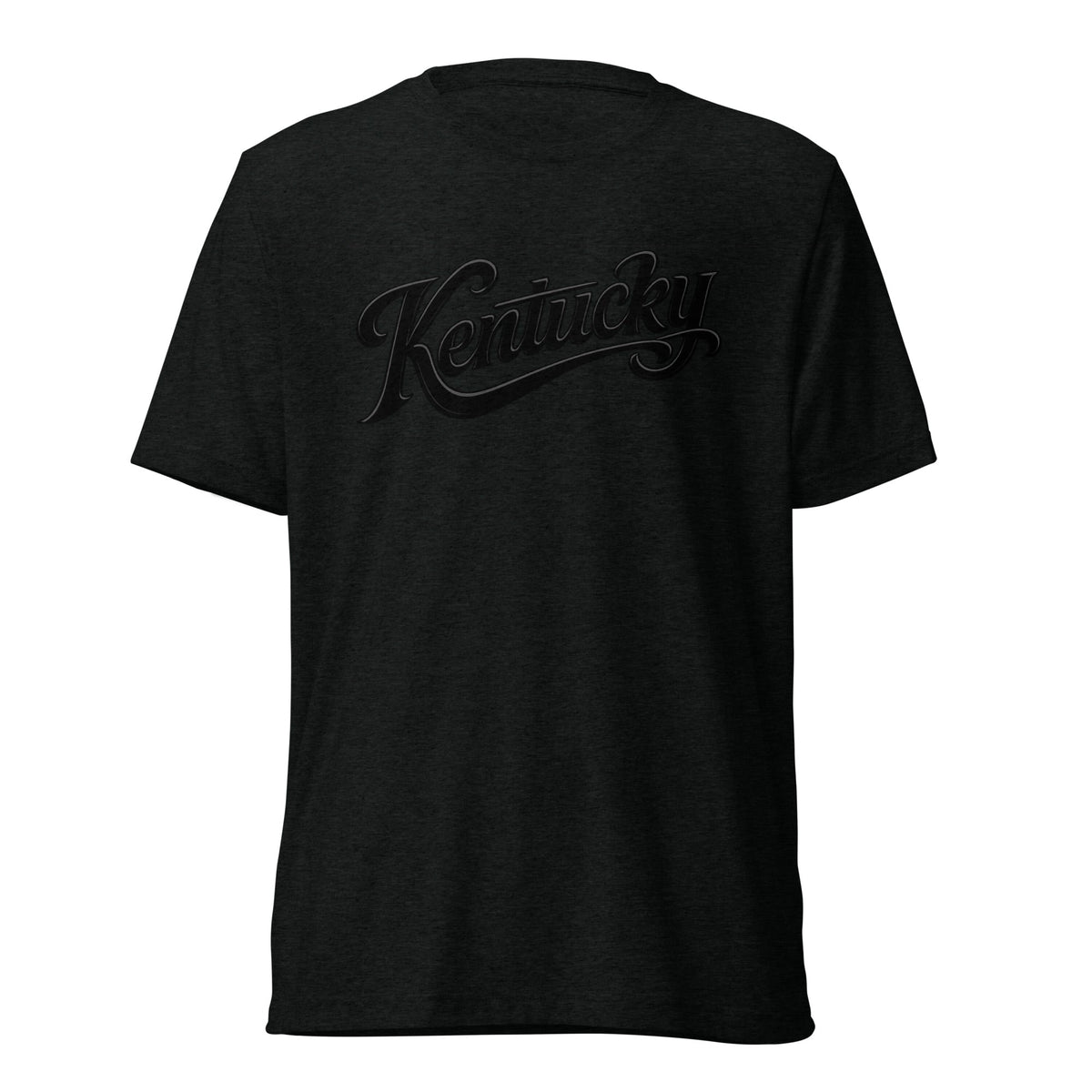 Kentucky Script T-Shirt | Black Text Design | Elite Tri - Blend - Bluegrass Elite Apparel LLC