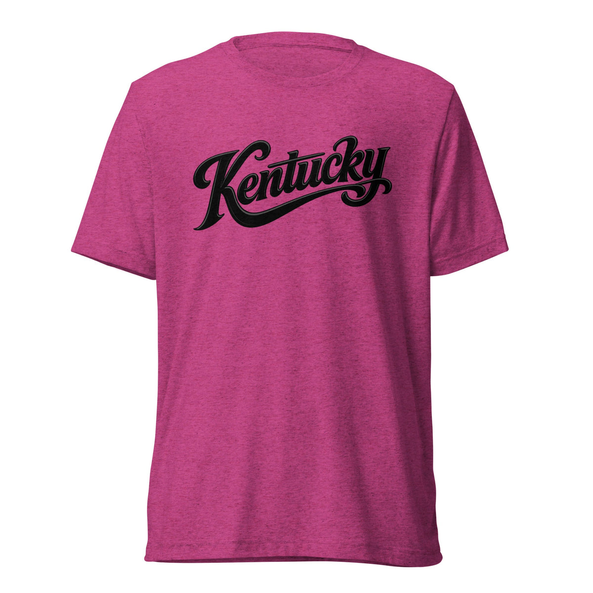 Kentucky Script T-Shirt | Black Text Design | Elite Tri - Blend - Bluegrass Elite Apparel LLC