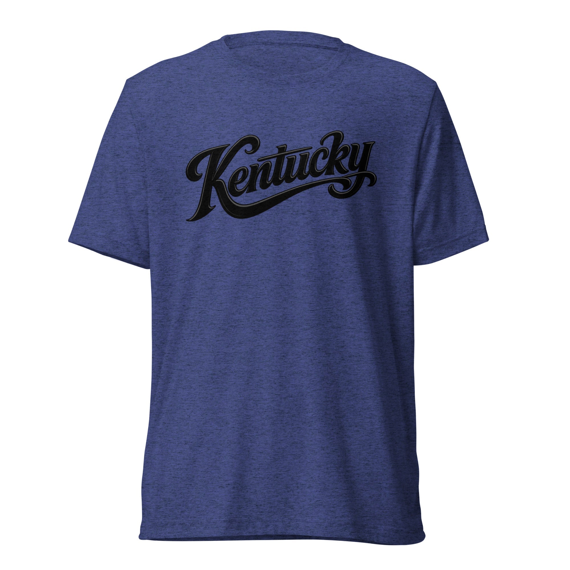 Kentucky Script T-Shirt | Black Text Design | Elite Tri - Blend - Bluegrass Elite Apparel LLC