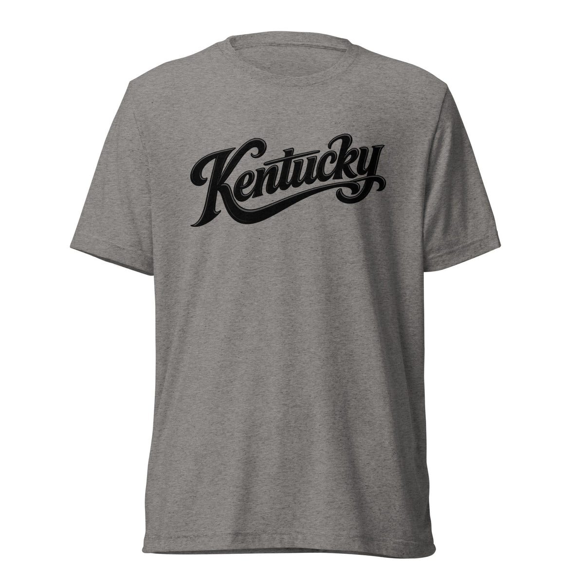 Kentucky Script T-Shirt | Black Text Design | Elite Tri - Blend - Bluegrass Elite Apparel LLC