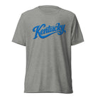 Kentucky Script T-Shirt | Blue Text Design | Elite Tri - Blend - Bluegrass Elite Apparel LLC
