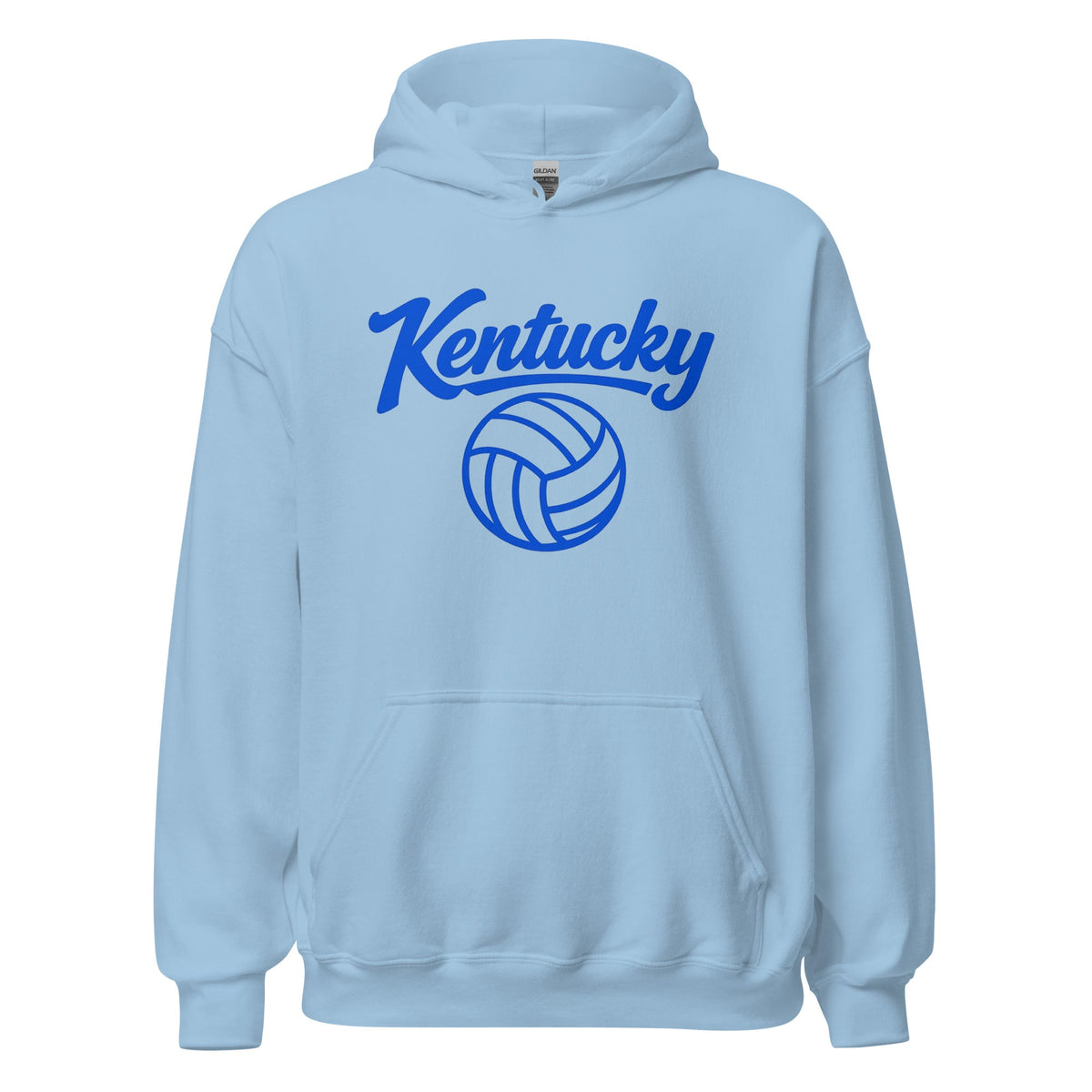 Kentucky Script Volleyball Hoodie | Script & Ball Design | Classic Pullover - Bluegrass Elite Apparel LLC