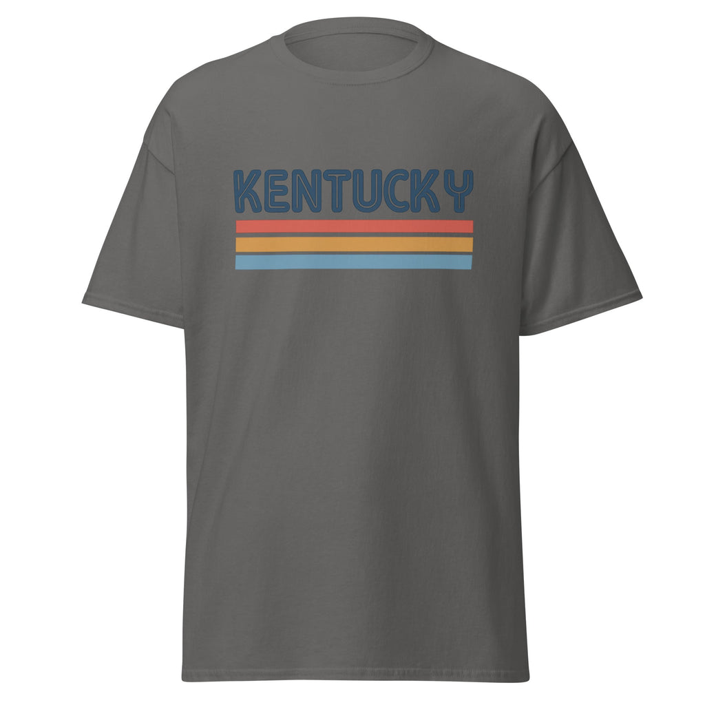 Kentucky Shirt | Retro Sunset Stripe Design | Basic Cotton - Bluegrass Elite Apparel LLC