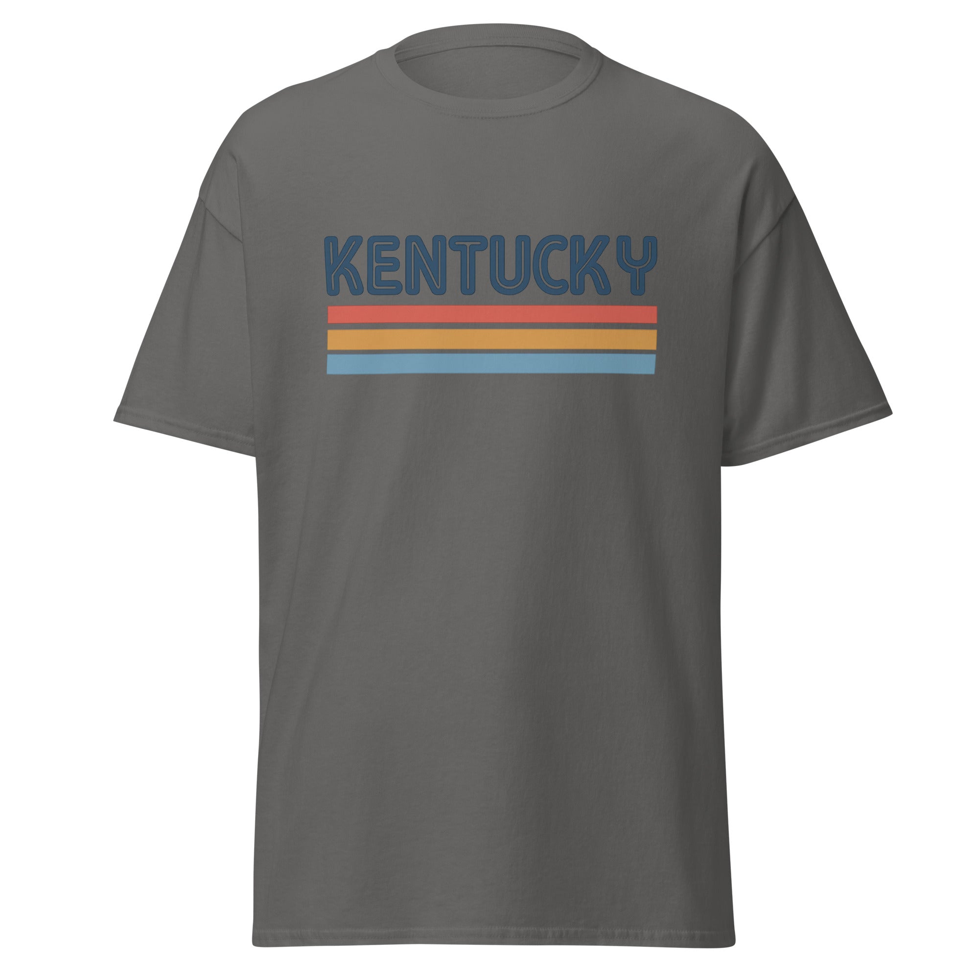 Kentucky Shirt | Retro Sunset Stripe Design | Basic Cotton - Bluegrass Elite Apparel LLC