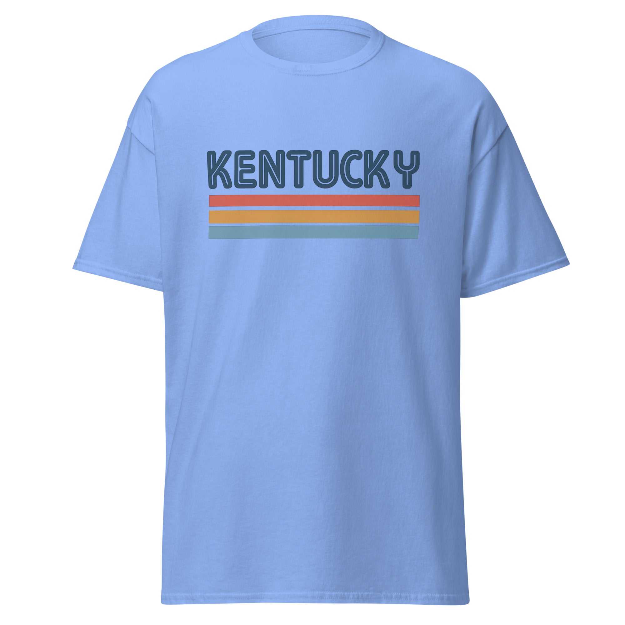 Kentucky Shirt | Retro Sunset Stripe Design | Basic Cotton - Bluegrass Elite Apparel LLC