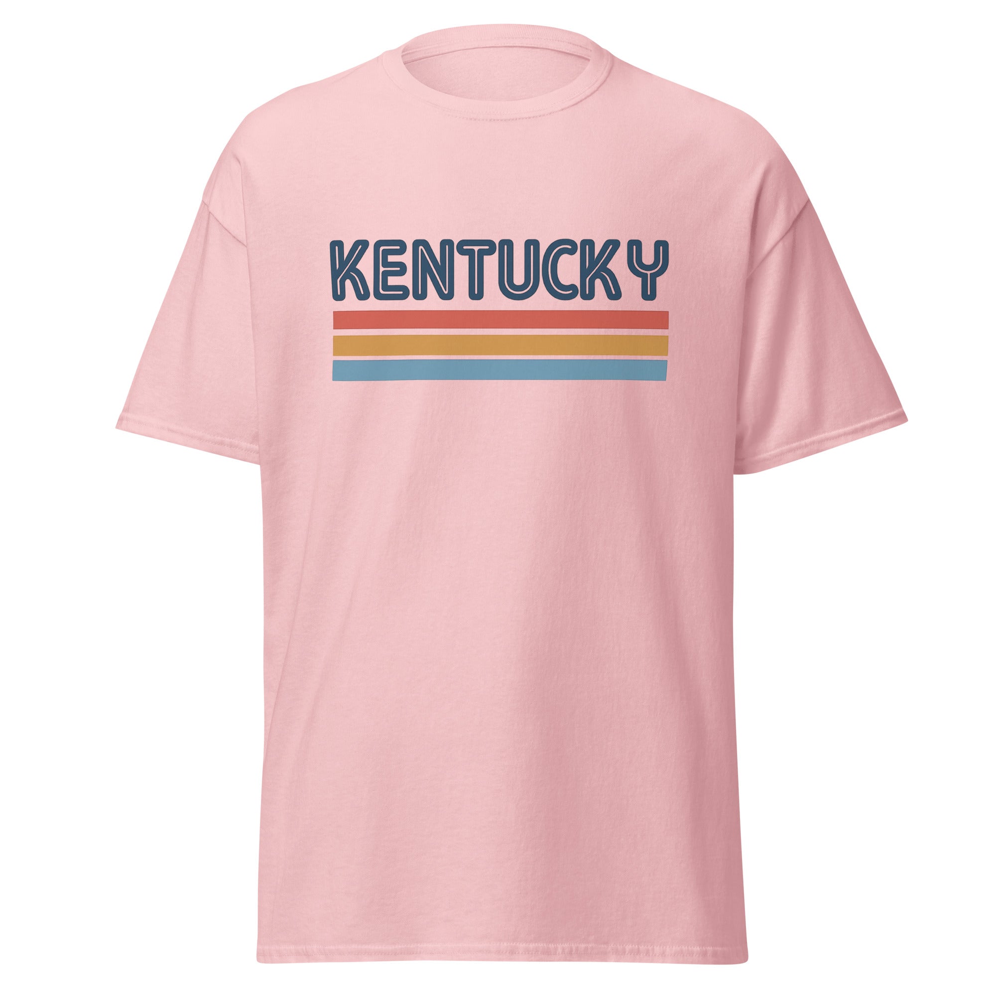 Kentucky Shirt | Retro Sunset Stripe Design | Basic Cotton - Bluegrass Elite Apparel LLC