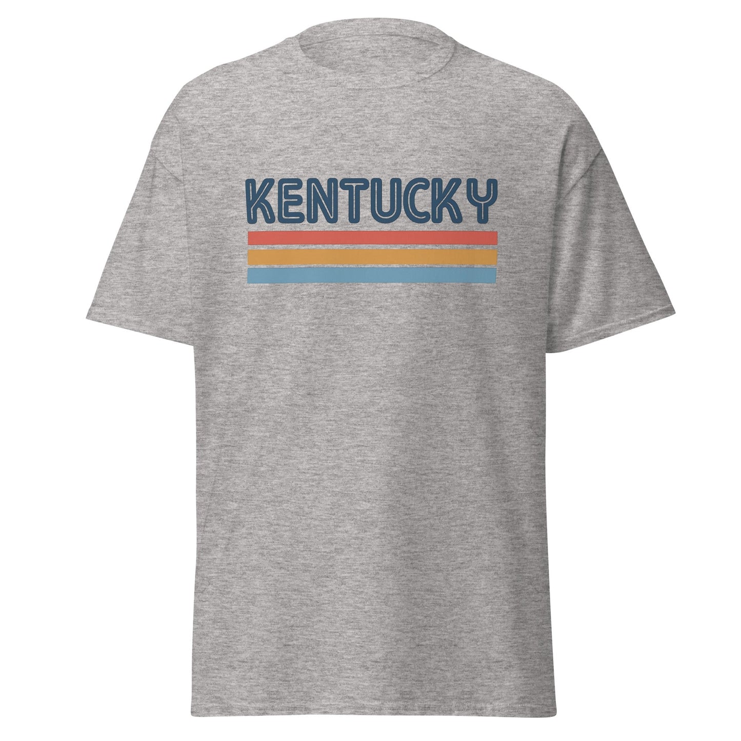Kentucky Shirt | Retro Sunset Stripe Design | Basic Cotton - Bluegrass Elite Apparel LLC