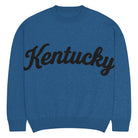 Kentucky Signature Sweater | Black Text on Blue | Relaxed Fit - Bluegrass Elite Apparel LLC