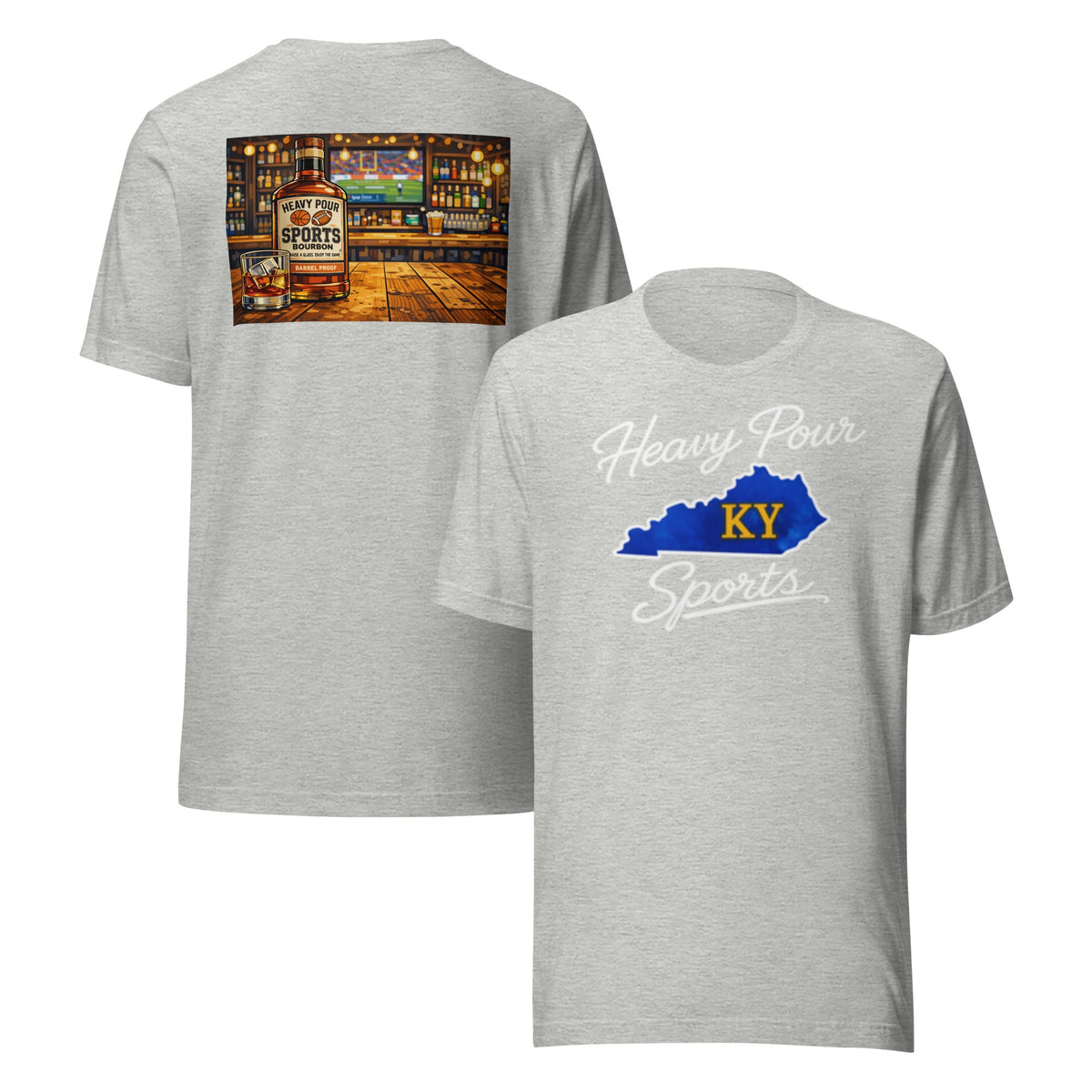 Kentucky Sports T-Shirt | Heavy Pour KY Design | Classic Cotton - Bluegrass Elite Apparel LLC