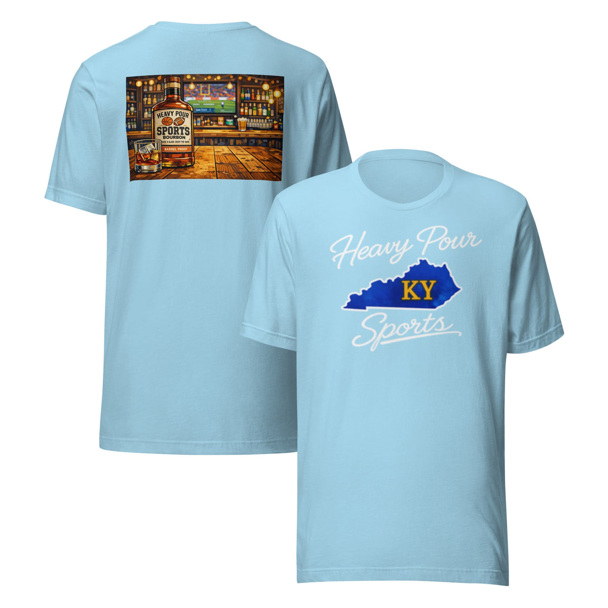 Kentucky Sports T-Shirt | Heavy Pour KY Design | Classic Cotton - Bluegrass Elite Apparel LLC