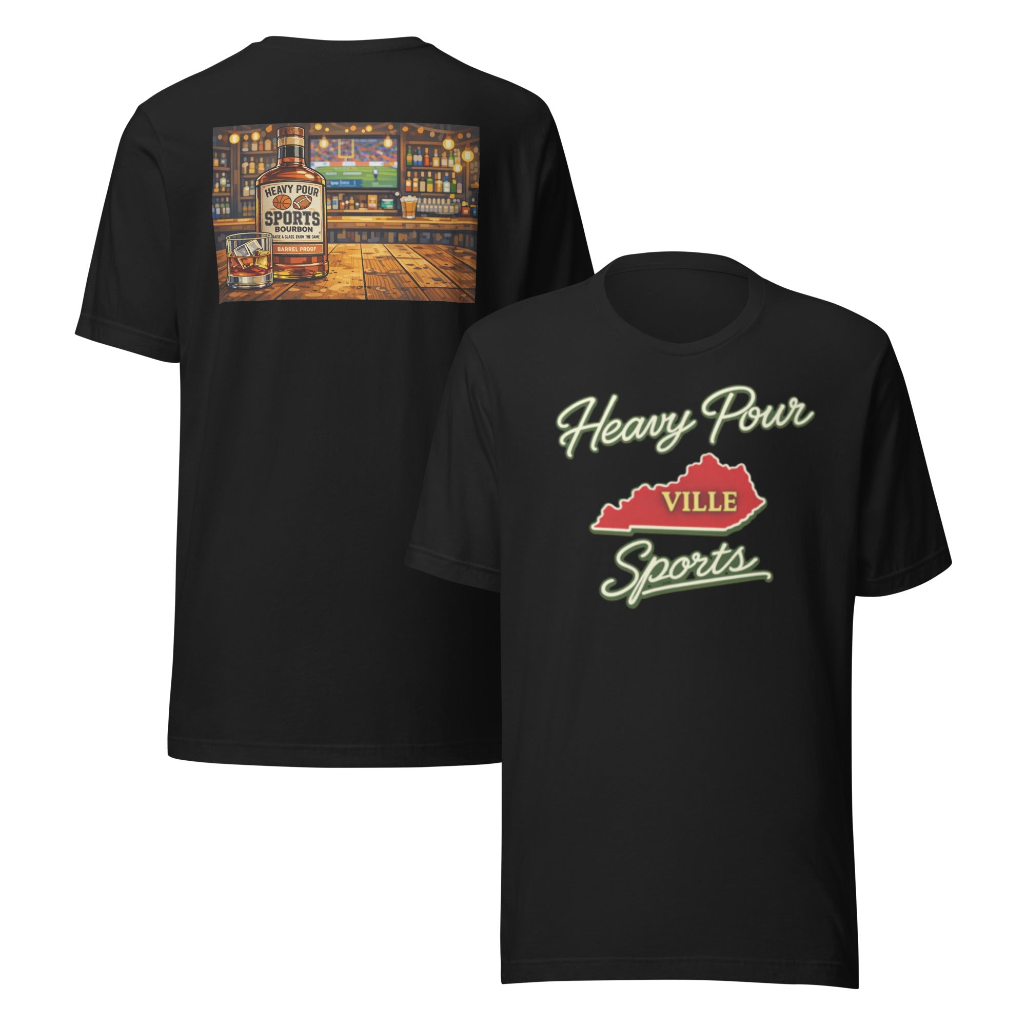 Kentucky Sports T-Shirt | Heavy Pour Ville Design | Classic Cotton - Bluegrass Elite Apparel LLC