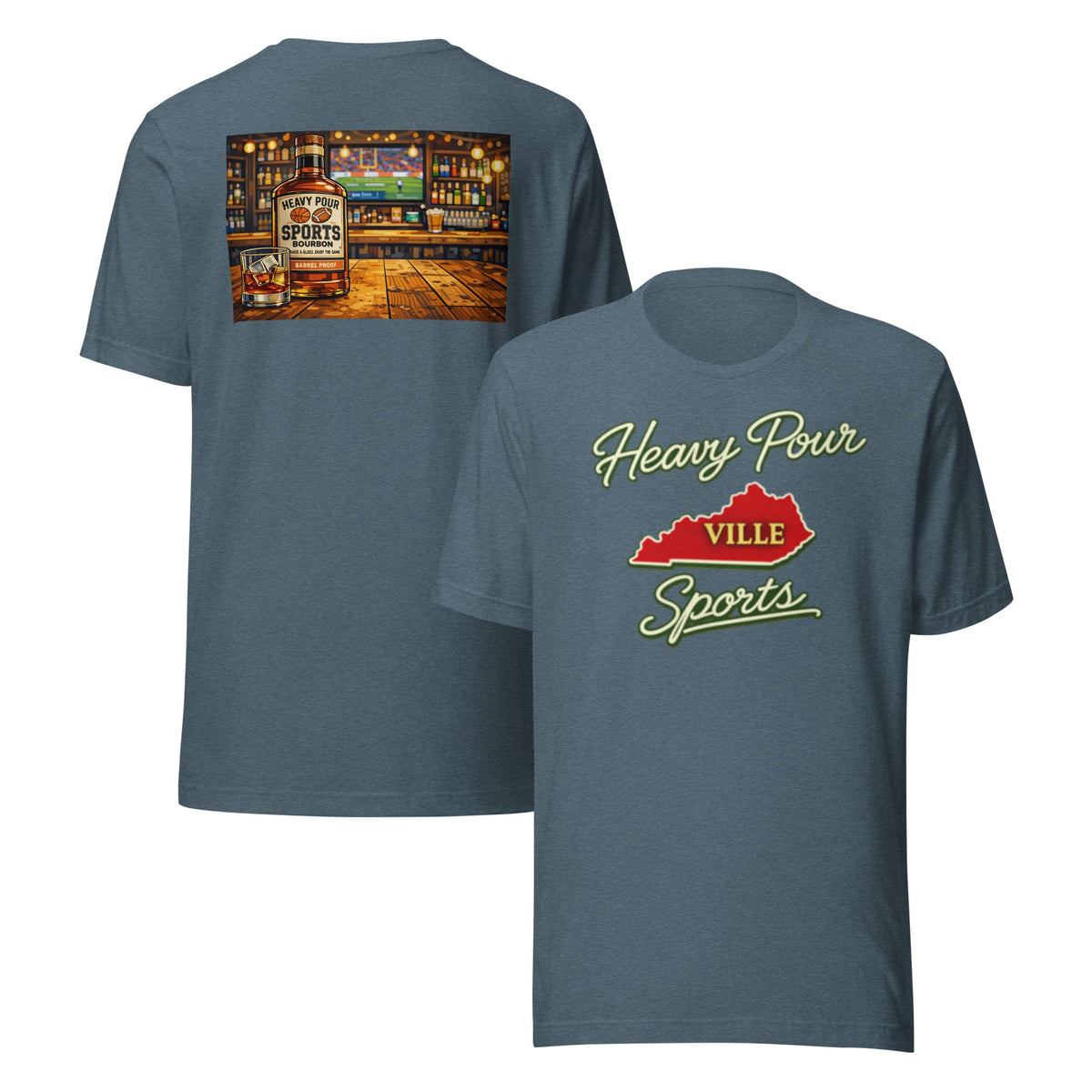 Kentucky Sports T-Shirt | Heavy Pour Ville Design | Classic Cotton - Bluegrass Elite Apparel LLC