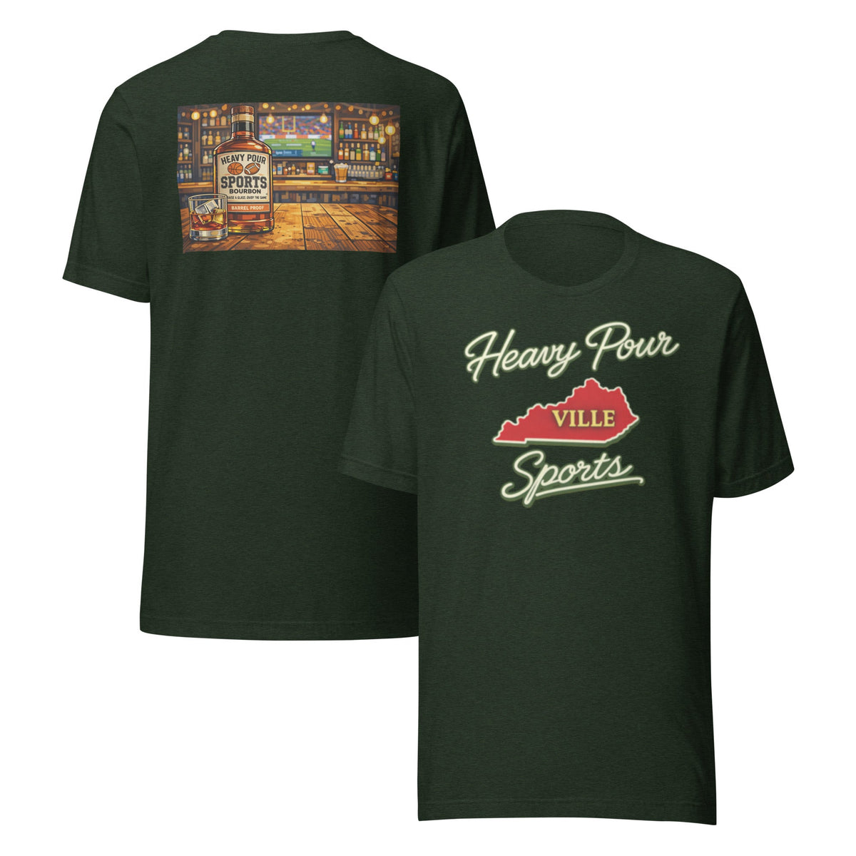Kentucky Sports T-Shirt | Heavy Pour Ville Design | Classic Cotton - Bluegrass Elite Apparel LLC