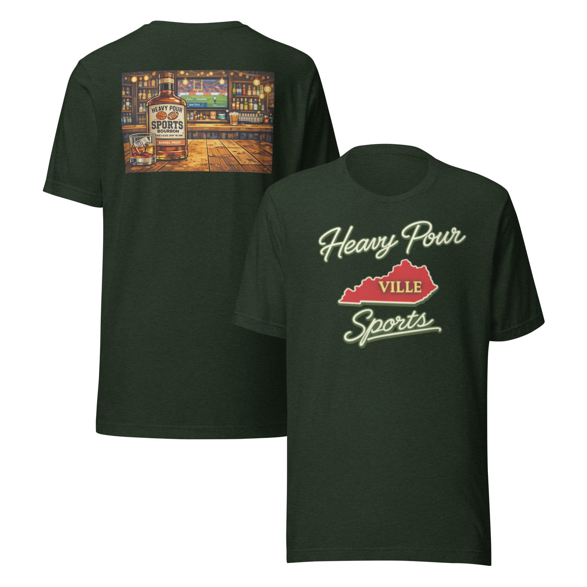 Kentucky Sports T-Shirt | Heavy Pour Ville Design | Classic Cotton - Bluegrass Elite Apparel LLC