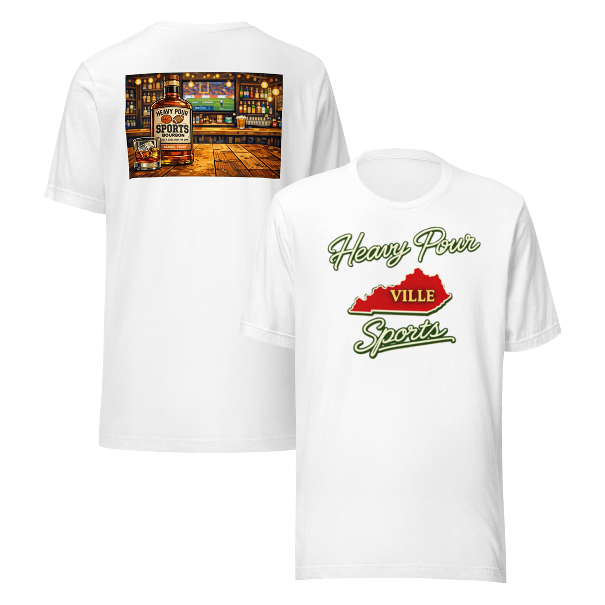 Kentucky Sports T-Shirt | Heavy Pour Ville Design | Classic Cotton - Bluegrass Elite Apparel LLC